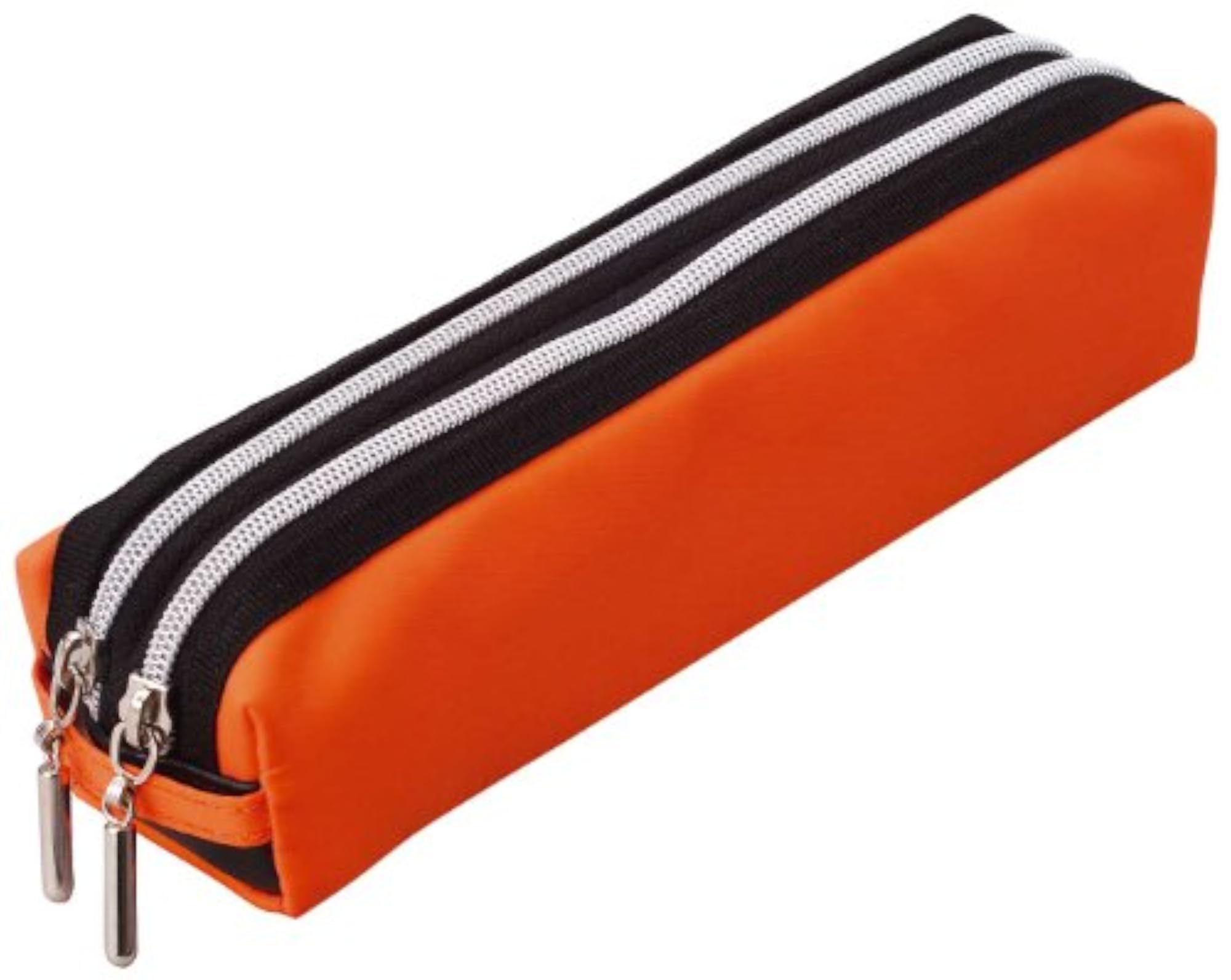 Raymay Double Zipper Pencil Case, Small, Orange